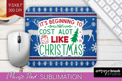 Funny Christmas Quote Mouse Pad Sublimation - Knitted Xmas Product Image 1