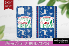 Funny Christmas Quote Phone Case PNG - Knitted Xmas Case PNG Product Image 1