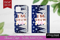 Funny Christmas Quote Phone Case PNG - Knitted Xmas Case PNG Product Image 1