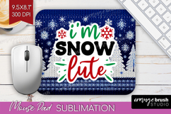 Funny Christmas Quote Mouse Pad Sublimation - Knitted Xmas Product Image 1