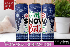 Funny Christmas Quote Tumbler Wrap - Knitted Xmas Tumbler Product Image 1