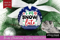 Funny Christmas Quote Ornament PNG - Knitted Xmas PNG Product Image 1