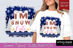 Funny Christmas Quote Square Tshirt Background - Knitted PNG Product Image 1