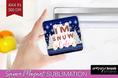 Funny Christmas Quote Magnet Sublimation - Knitted Xmas PNG Product Image 1