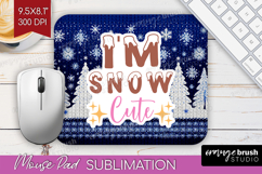 Funny Christmas Quote Mouse Pad Sublimation - Knitted Xmas Product Image 1