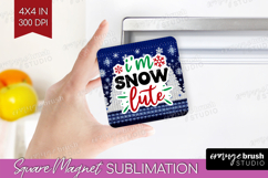 Funny Christmas Quote Magnet Sublimation - Knitted Xmas PNG Product Image 1