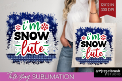 Funny Christmas Quote Tote Bag - Knitted Xmas Tote Bag PNG Product Image 1