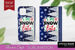 Funny Christmas Quote Phone Case PNG - Knitted Xmas Case PNG Product Image 1