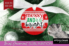 Funny Christmas Quote Ornament PNG - Knitted Xmas PNG Product Image 1