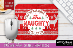 Funny Christmas Quote Mouse Pad Sublimation - Knitted Xmas Product Image 1