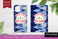 Funny Christmas Quote Phone Case PNG - Knitted Xmas Case PNG Product Image 1