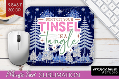 Funny Christmas Quote Mouse Pad Sublimation - Knitted Xmas Product Image 1