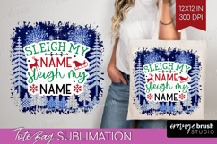 Funny Christmas Quote Tote Bag - Knitted Xmas Tote Bag PNG Product Image 1