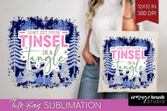 Funny Christmas Quote Tote Bag - Knitted Xmas Tote Bag PNG Product Image 1