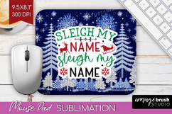 Funny Christmas Quote Mouse Pad Sublimation - Knitted Xmas Product Image 1