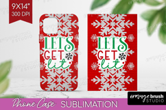 Funny Christmas Quote Phone Case PNG - Knitted Xmas Case PNG Product Image 1