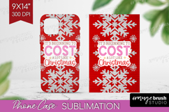 Funny Christmas Quote Phone Case PNG - Knitted Xmas Case PNG Product Image 1