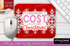 Funny Christmas Quote Mouse Pad Sublimation - Knitted Xmas Product Image 1