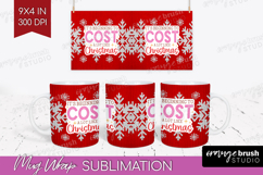 Funny Christmas Quote Mug Wrap - Knitted Xmas Mug PNG Product Image 1