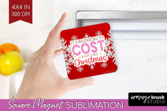 Funny Christmas Quote Magnet Sublimation - Knitted Xmas PNG Product Image 1