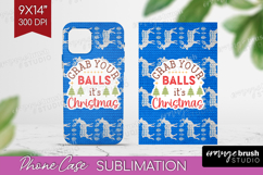 Funny Christmas Quote Phone Case PNG - Knitted Xmas Case PNG Product Image 1