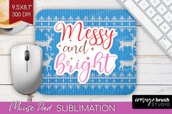 Funny Christmas Quote Mouse Pad Sublimation - Knitted Xmas Product Image 1