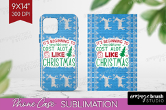 Funny Christmas Quote Phone Case PNG - Knitted Xmas Case PNG Product Image 1
