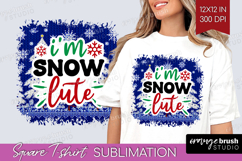 Funny Christmas Quote Square Tshirt Background - Knitted PNG Product Image 1
