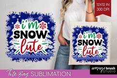 Funny Christmas Quote Tote Bag - Knitted Xmas Tote Bag PNG Product Image 1