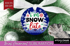 Funny Christmas Quote Ornament PNG - Knitted Xmas PNG Product Image 1