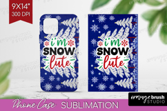 Funny Christmas Quote Phone Case PNG - Knitted Xmas Case PNG Product Image 1