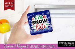 Funny Christmas Quote Magnet Sublimation - Knitted Xmas PNG Product Image 1