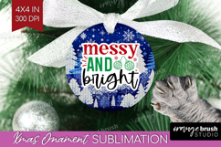 Funny Christmas Quote Ornament PNG - Knitted Xmas PNG Product Image 1