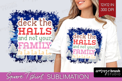 Funny Christmas Quote Square Tshirt Background - Knitted PNG Product Image 1