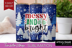 Funny Christmas Quote Tumbler Wrap - Knitted Xmas Tumbler Product Image 1