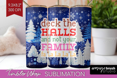 Funny Christmas Quote Tumbler Wrap - Knitted Xmas Tumbler Product Image 1