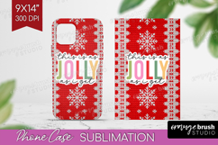 Funny Christmas Quote Phone Case PNG - Knitted Xmas Case PNG Product Image 1
