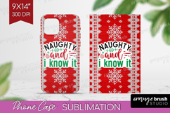 Funny Christmas Quote Phone Case PNG - Knitted Xmas Case PNG Product Image 1