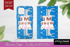 Funny Christmas Quote Phone Case PNG - Knitted Xmas Case PNG Product Image 1