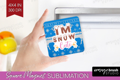 Funny Christmas Quote Magnet Sublimation - Knitted Xmas PNG Product Image 1