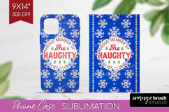 Funny Christmas Quote Phone Case PNG - Knitted Xmas Case PNG Product Image 1