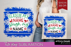 Funny Christmas Quote Tote Bag - Knitted Xmas Tote Bag PNG Product Image 1