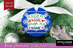 Funny Christmas Quote Ornament PNG - Knitted Xmas PNG Product Image 1