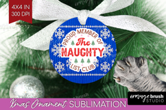 Funny Christmas Quote Ornament PNG - Knitted Xmas PNG Product Image 1