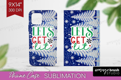 Funny Christmas Quote Phone Case PNG - Knitted Xmas Case PNG Product Image 1