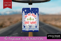 Funny Christmas Quote Air Freshener PNG - Knitted Xmas PNG Product Image 1