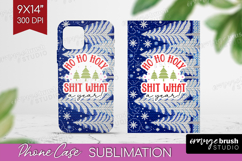 Funny Christmas Quote Phone Case PNG - Knitted Xmas Case PNG Product Image 1