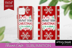Funny Christmas Quote Phone Case PNG - Knitted Xmas Case PNG Product Image 1