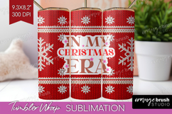 Funny Christmas Quote Tumbler Wrap - Knitted Xmas Tumbler Product Image 1