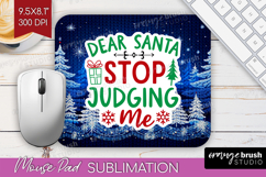 Funny Christmas Quote Mouse Pad Sublimation - Knitted Xmas Product Image 1